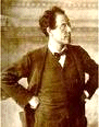 Gustav Mahler mit Noten